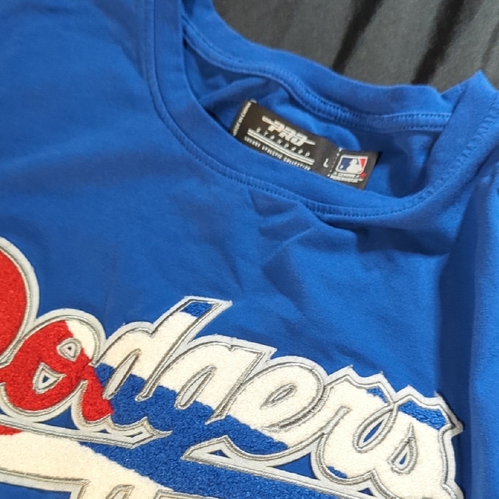 PRO STANDARD Blue Dodgers Women's Jersey, Amazing Patches. Large - Picture 2 of 14